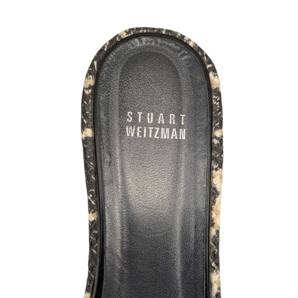 Stuart Weitzman Clipper Giraffe Print Patent Leather Wedge Slides Size 9 S4057 - Picture 11 of 13